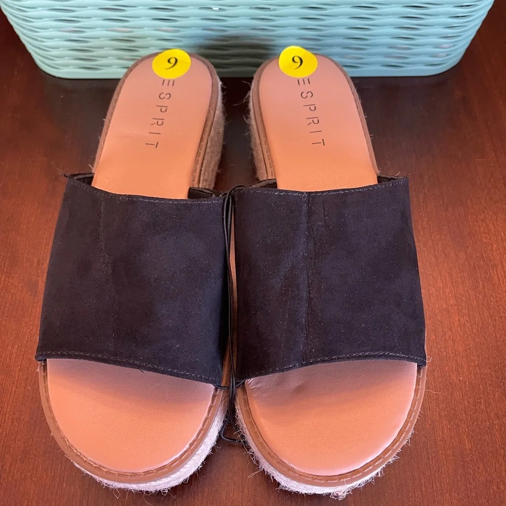 Esprit Nadina Platform Espridilla Slides NWOT